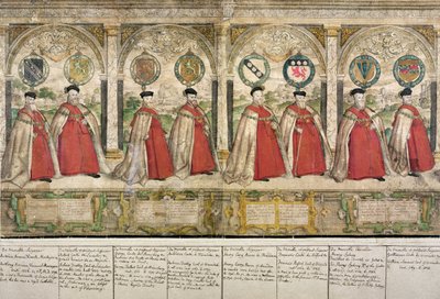 Imaginary Composite Procession of the Knights of the Garter at Windsor, engraved by Marcus Gheeraerts the Elder, 1576 by English School